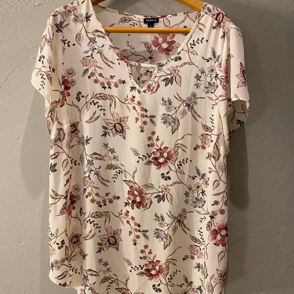torrid Tops - Torrid - Short Sleeved Patterned Blouse - 3